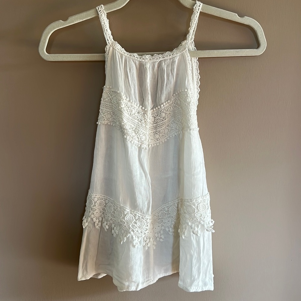 Charlotte russe racer back lace top